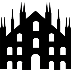 Ic Icona Milano Duomo Bianco e Nero